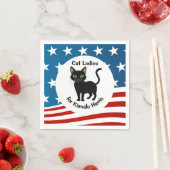 Cat Ladies voor Kamala Harris Design Servet (Insitu)