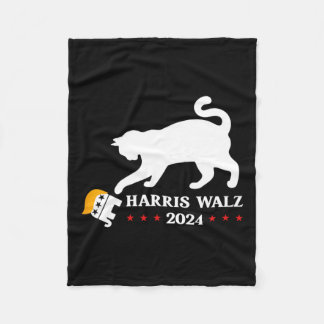 Cat Ladies voor Kamala Harris Madam President Funn Fleece Deken