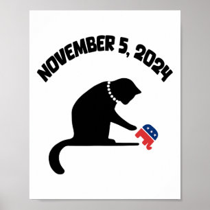 Cat Ladies voor Kamala Harris Poster