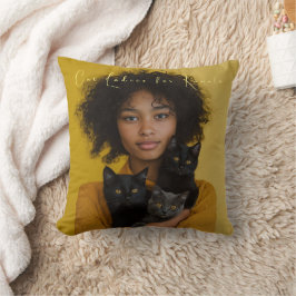 Cat Ladies voor Kamala Throw Kussen