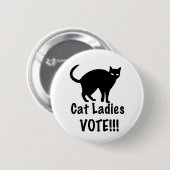 Cat Ladies Vote Ronde Button 5,7 Cm (Voorkant /achterkant)