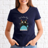Cat Ladies Vote Script Feministisch Rustiek Schatt T-shirt