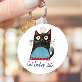 Cat Ladies Vote Script Rustic Bold Schattige Patri Sleutelhanger