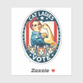 Cat Ladies Vote Sticker (Vel)