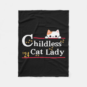 Cat Lady 2024 Grappige Politieke Verkiezingen Demo Fleece Deken