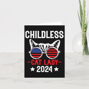 Cat Lady 2024 Grappige Politieke Verkiezingen Demo Kaart