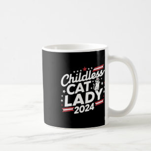 Cat Lady 2024 Grappige Politieke Verkiezingen Demo Koffiemok
