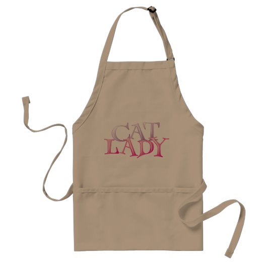 Cat Lady Apron Standaard Schort (Voorkant)