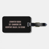 CAT LADY bagagelabel (Achterkant horizontaal)