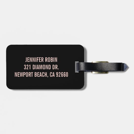 CAT LADY bagagelabel (Achterkant horizontaal)