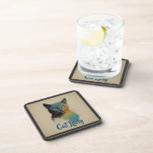 Cat Lady Beverage Coaster Bier Onderzetter (Rechterzijde)