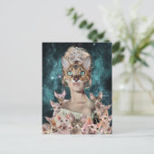 Cat Lady Briefkaart (Staand voorkant)