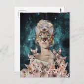 Cat Lady Briefkaart (Voorkant / Achterkant)