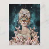 Cat Lady Briefkaart (Voorkant)