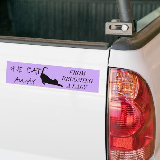 CAT LADY BUMPERSTICKER (Op Truck)