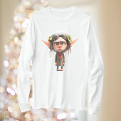 Cat Lady Christmas Elf Mannen T-shirt