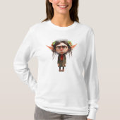 Cat Lady Christmas Elf Vrouwen T-shirt (Voorkant)
