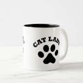 Cat Lady Coffee Mok - Cat Lover Gift (Voorkant rechts)