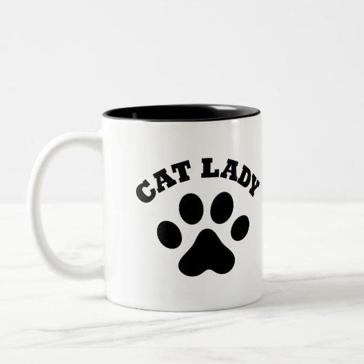 Cat Lady Coffee Mok - Cat Lover Gift (Links)