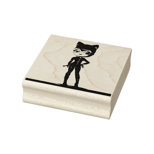 CAT LADY CUTE RUBBER STAMP RUBBERSTEMPEL (Stempel)