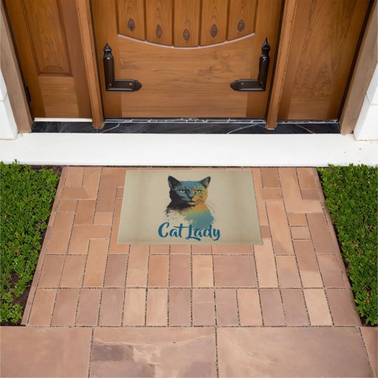 Cat Lady Doormat Deurmat (Buiten)