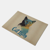 Cat Lady Doormat Deurmat (Schuin)