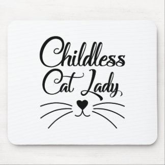 Cat Lady gaat stemmen voor Kamala Harris verkiezin Muismat