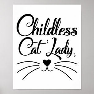 Cat Lady gaat stemmen voor Kamala Harris verkiezin Poster