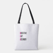 Cat Lady Gift - Obsessieve Kattenstoornis Tote Bag (Achterkant)