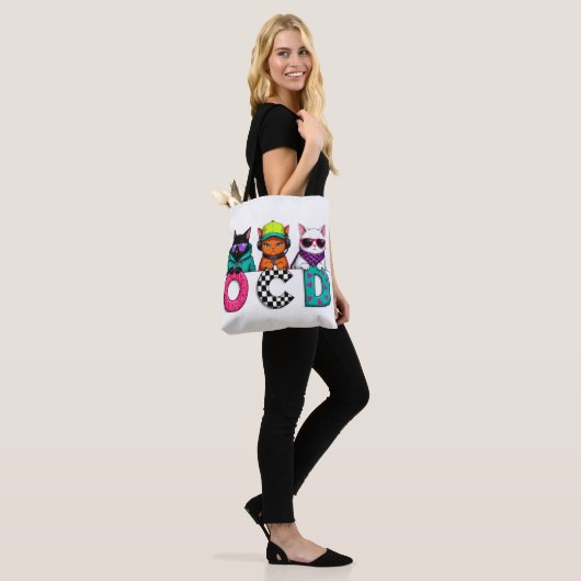 Cat Lady Gift - Obsessieve Kattenstoornis Tote Bag (Op model)