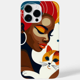Cat Lady grafische illustratie Case-Mate iPhone 14 Pro Max Hoesje