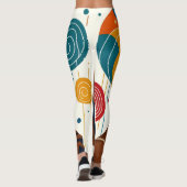 Cat Lady grafische illustratie Leggings (Achterkant)