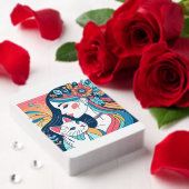 Cat Lady grafische illustratie Pokerkaarten (Insitu (Valentijn))