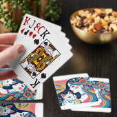 Cat Lady grafische illustratie Pokerkaarten (Insitu)