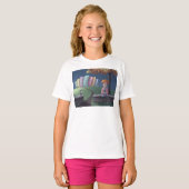 Cat Lady in het park T-Shirt (Voorkant volledig)