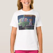 Cat Lady in het park T-Shirt (Voorkant)