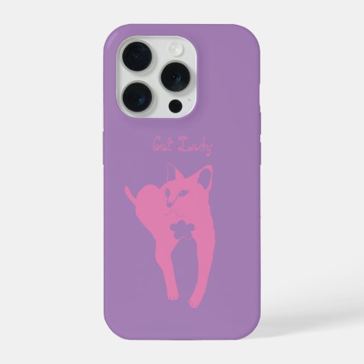 Cat Lady iPhone Case iPhone Hoesje (Achterkant)