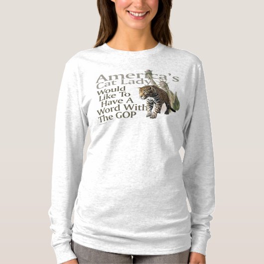 Cat Lady Jaguar Kamala T-shirt (Voorkant)