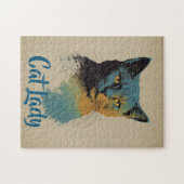 Cat Lady Jigzaag Puzzle Legpuzzel (Horizontaal)