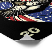 Cat Lady Kamala-harris 2024 Amerikaanse vlag Schat Poster (Hoek)