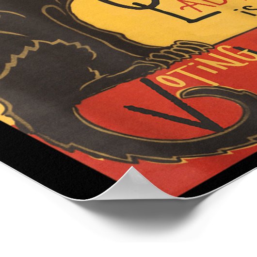 Cat Lady Kamala Le Chat Noir Grappige Stemming Poster (Hoek)