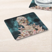 Cat Lady Kartonnen Onderzetters (Schuin)