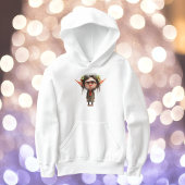 Cat Lady Kerst Elf Meisje Hoodie