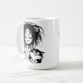 Cat Lady koffie mok 15oz (Voorkant links)