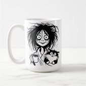 Cat Lady koffie mok 15oz (Links)