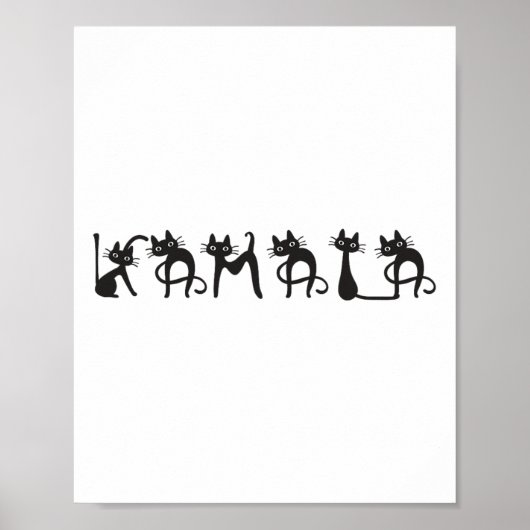 Cat Lady Leuke Kinderloze Kattendames voor Harris  Poster (Voorkant)