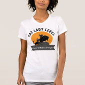 Cat Lady Level Expert Whisker Wrangler  T-shirt (Voorkant)
