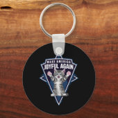 Cat Lady maakt Amerika weer vrolijk Harris Wall 24 Sleutelhanger (Voorkant)