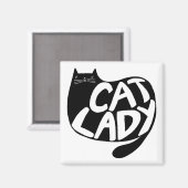 Cat Lady Magneet (Voorkant / Achterkant)