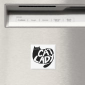 Cat Lady Magneet (Insitu (Vaatwasser))